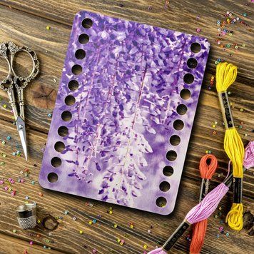 Floss Organizer &ndash; &ldquo;Wisteria, Rectangular&rdquo; FLZ(P)-056