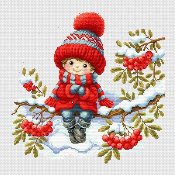 Cross-Stitch Pattern &ndash; "Rowan Christmas" WLP-015