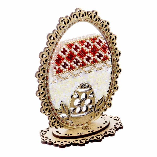 Bead Embroidery Kit (Plastic Base) &ndash; &ldquo;Easter Egg&rdquo; (Double-Sided) FLPL-081