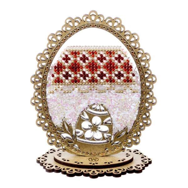 Bead Embroidery Kit (Plastic Base) &ndash; &ldquo;Easter Egg&rdquo; (Double-Sided) FLPL-081