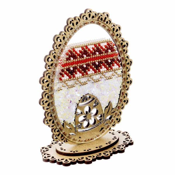 Bead Embroidery Kit (Plastic Base) &ndash; &ldquo;Easter Egg&rdquo; (Double-Sided) FLPL-081