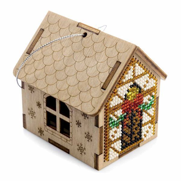 Wooden Bead Embroidery Kit &ndash; &ldquo;Fairy House&rdquo; FLK-560