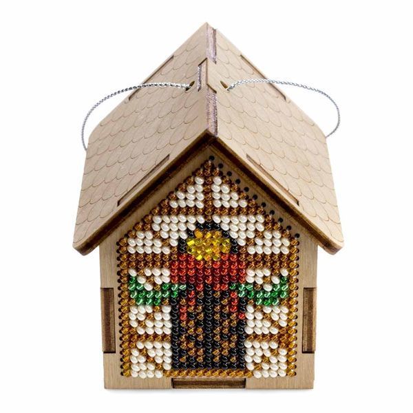 Wooden Bead Embroidery Kit &ndash; &ldquo;Fairy House&rdquo; FLK-560