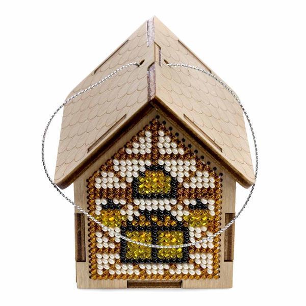 Wooden Bead Embroidery Kit &ndash; &ldquo;Fairy House&rdquo; FLK-560