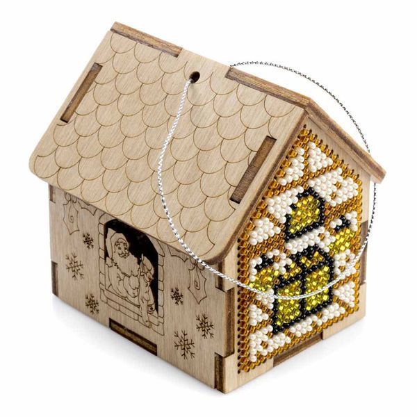 Wooden Bead Embroidery Kit &ndash; &ldquo;Fairy House&rdquo; FLK-560