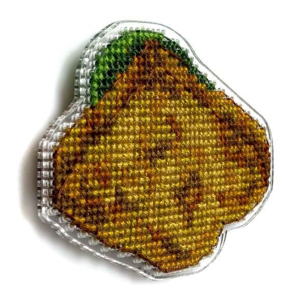 Plastic Cross-Stitch Kit &ndash; "Avocado Toast" (Double-Sided) FLX-111