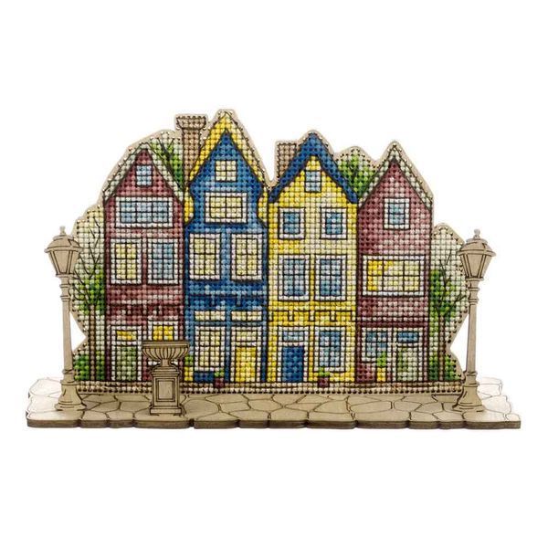 Wooden Cross-Stitch Kit &ndash; &ldquo;Evening Lights&rdquo; FLW-068