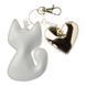 Faux Leather Bead Embroidery Kit &ndash; &ldquo;Bag Charm Kitten with Heart&rdquo; FLBB-180 FLBB-180 photo 4