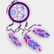 Bead Embroidery Kit (Plastic Base) &ndash; &ldquo;Dreamcatcher &ndash; Purple Dream&rdquo; FLPL-025 FLPL-025 photo 2