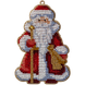 Wooden Bead Embroidery Kit &ndash; &ldquo;Christmas Ornament &ndash; Grandfather Frost (Slavic Santa)&rdquo; FLK-323 FLK-323 photo 2