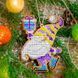 Wooden Bead Embroidery Kit &ndash; &ldquo;Christmas Ornament &ndash; Gnome on Skates&rdquo; FLK-499 FLK-499 photo 1
