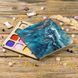 Bead Organizer With Wooden Lid &ndash; &ldquo;Blue & Gold Abstraction, Square&rdquo; FLZB-228 FLZB-228 photo 1