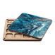 Bead Organizer With Wooden Lid &ndash; &ldquo;Blue & Gold Abstraction, Square&rdquo; FLZB-228 FLZB-228 photo 3