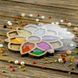 Bead Organizer Box &ndash; &ldquo;Floral Circle&rdquo;, With Clear Lid FLZB-188 FLZB-188 photo 1