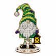 Wooden Bead Embroidery Kit &ndash; &ldquo;Christmas Ornament &ndash; Festive Gnome&rdquo; FLK-500 FLK-500 photo 6