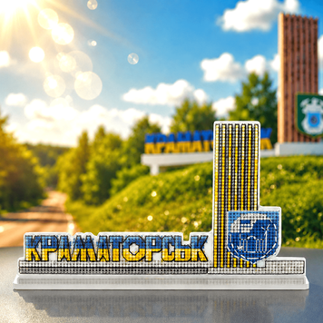 Plastic Cross-Stitch Kit &ndash; &ldquo;Kramatorsk City Sign&rdquo; FLX-178