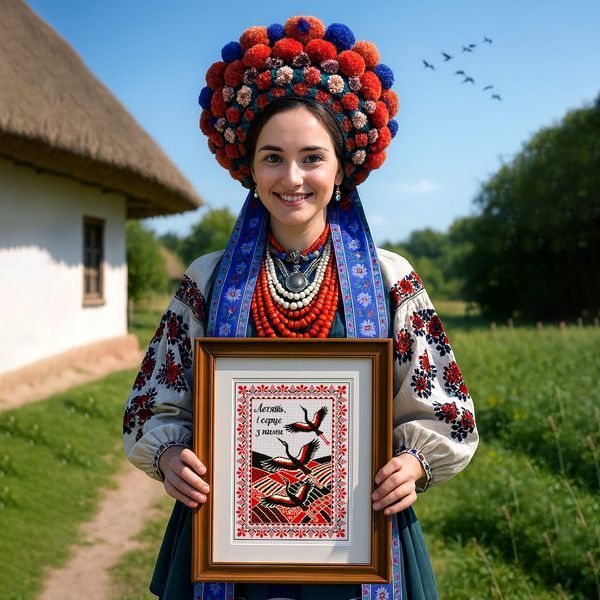 Cross-Stitch Pattern &ndash; "Cranes" WLP-086