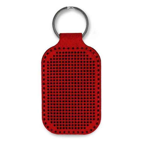 Faux Leather Embroidery Blank &ndash; &ldquo;Keychain&rdquo; FLBE(BB)-057 Red