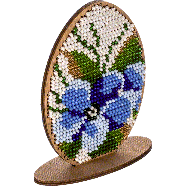 Wooden Bead Embroidery Kit &ndash; &ldquo;Easter Egg&rdquo; FLK-274