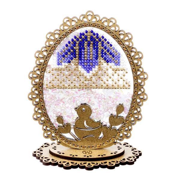 Bead Embroidery Kit (Plastic Base) &ndash; &ldquo;Easter Egg&rdquo; (Double-Sided) FLPL-082