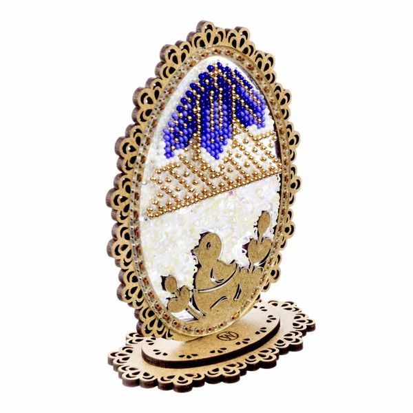 Bead Embroidery Kit (Plastic Base) &ndash; &ldquo;Easter Egg&rdquo; (Double-Sided) FLPL-082