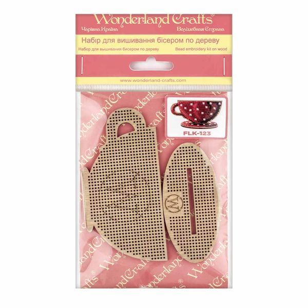 Wooden Bead Embroidery Kit &ndash; &ldquo;Cup&rdquo; FLK-123