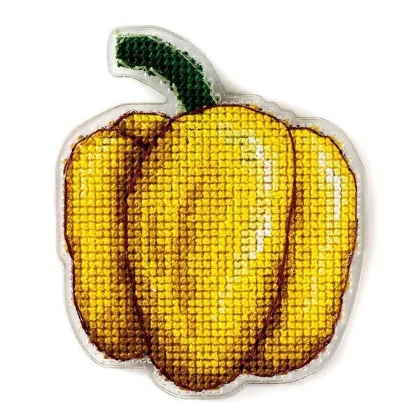 Plastic Cross-Stitch Kit &ndash; "Yellow Pepper" (Double-Sided) FLX-047