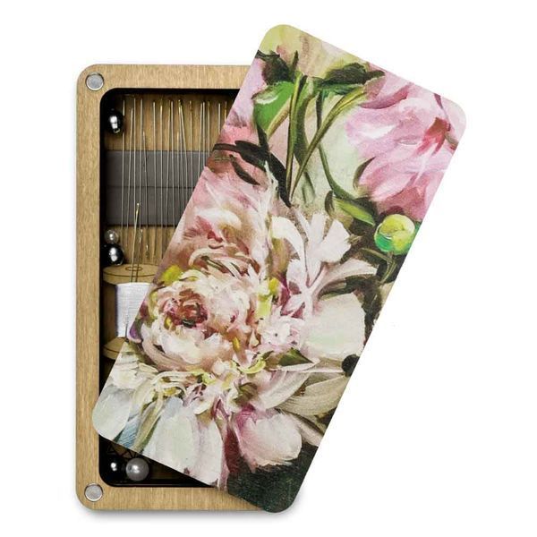 Magnetic Needle Case Large &ndash; &ldquo;Peonies&rdquo; FLZB(N)-133