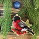 Wooden Bead Embroidery Kit &ndash; &ldquo;Christmas Ornament &ndash; Bullfinch on Branch&rdquo; FLK-324 FLK-324 photo 3