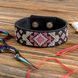 Faux Leather Cross-Stitch Kit &ndash; &ldquo;Bracelet&rdquo; (2.2 &times; 22 cm) FLHL-033 Black FLHL-033 photo 1