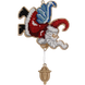 Wooden Bead Embroidery Kit &ndash; &ldquo;Christmas Ornament &ndash; Santa With Lantern&rdquo; FLK-455 FLK-455 photo 3