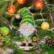 Wooden Bead Embroidery Kit &ndash; &ldquo;Christmas Ornament &ndash; Festive Gnome&rdquo; FLK-500 FLK-500 photo 1