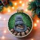 Plastic Cross-Stitch Kit &ndash; "Christmas Ornament &ndash; Snake" FLX-005 FLX-005 photo 1