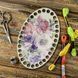 Floss Organizer &ndash; &ldquo;Watercolor Flowers, Oval&rdquo; FLZ(P)-091 FLZ(P)-091 photo 1