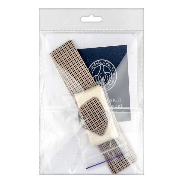 Faux Leather Embroidery Blank &ndash; &ldquo;Choker&rdquo; (3 &times; 30 cm) FLBE(BB)-087 Beige