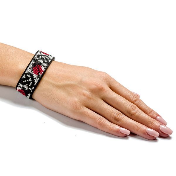 Faux Leather Cross-Stitch Kit &ndash; &ldquo;Bracelet&rdquo; (2.2 &times; 22 cm) FLHL-034 Black