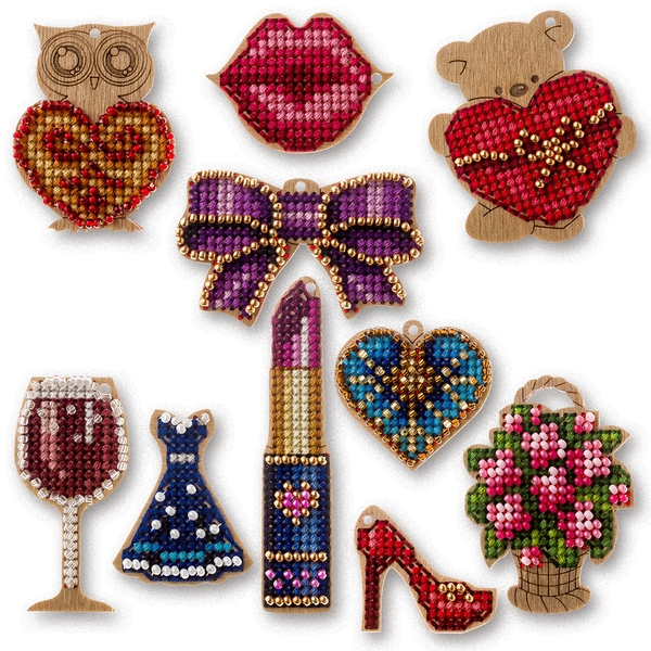 Wooden Embroidery Blanks Set &ndash; &ldquo;Little Joys&rdquo; FLSW-001