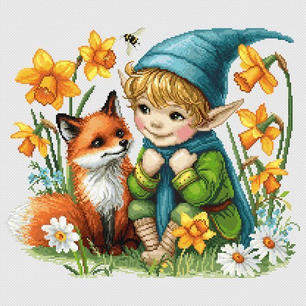 Cross-Stitch Pattern &ndash; "Beast Friends" WLP-017