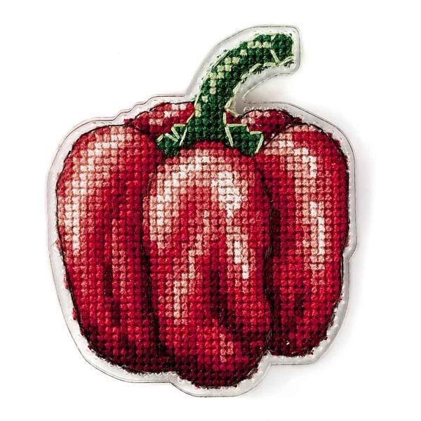 Plastic Cross-Stitch Kit &ndash; "Red Pepper" (Double-Sided) FLX-048
