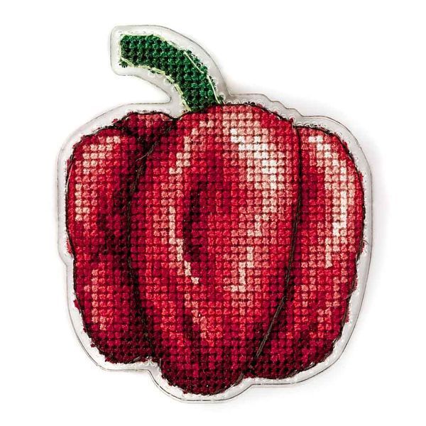Plastic Cross-Stitch Kit &ndash; "Red Pepper" (Double-Sided) FLX-048