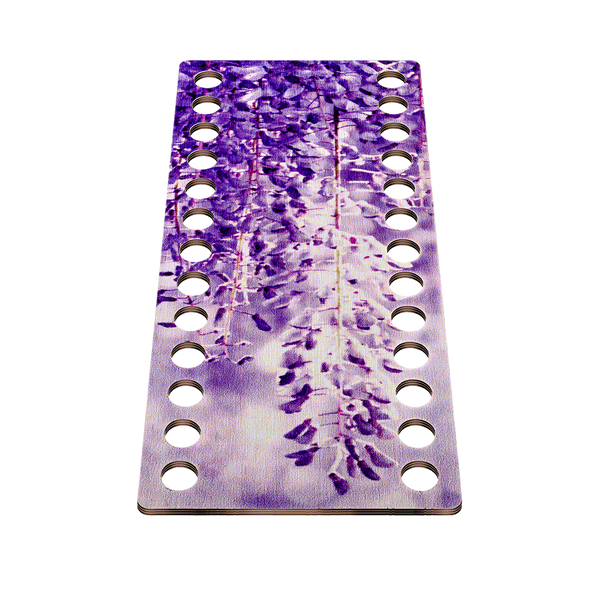 Floss Organizer &ndash; &ldquo;Wisteria, Narrow Rectangular&rdquo; FLZ(P)-058