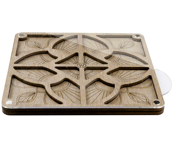 Bead Organizer Box &ndash; &ldquo;Star Mandala&rdquo;, With Clear Lid FLZB-190