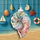 Plastic Cross-Stitch Kit &ndash; &ldquo;Christmas Ornament &ndash; Ocean Spiral&rdquo; (Double-Sided) FLX-147 FLX-147 photo 1