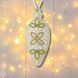 Faux Leather Bead Embroidery Kit &ndash; &ldquo;Icicle Christmas Ornament&rdquo; (Double-Sided) FLBB-135 Light Beige FLBB-135 photo 1