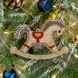 Wooden Bead Embroidery Kit &ndash; &ldquo;Christmas Ornament &ndash; Rocking Horse&rdquo; FLK-325 FLK-325 photo 1