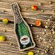 Wooden Bead Embroidery Kit &ndash; &ldquo;Champagne Bottle&rdquo; FLK-356 FLK-356 photo 1