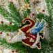 Wooden Bead Embroidery Kit &ndash; &ldquo;Christmas Ornament &ndash; Flying Santa&rdquo; FLK-456 FLK-456 photo 1