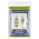 Faux Leather Bead Embroidery Kit &ndash; &ldquo;Icicle Christmas Ornament&rdquo; (Double-Sided) FLBB-135 Light Beige FLBB-135 photo 6