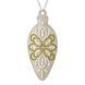 Faux Leather Bead Embroidery Kit &ndash; &ldquo;Icicle Christmas Ornament&rdquo; (Double-Sided) FLBB-135 Light Beige FLBB-135 photo 5