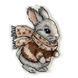 Plastic Cross-Stitch Kit &ndash; "Christmas Ornament &ndash; Little Bunny" FLX-011 FLX-011 photo 3